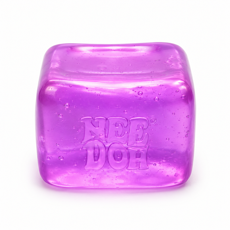 Soft mixed-colour ice cube squish, 6 x 6 cm