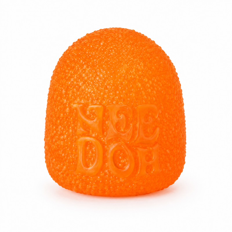 Colourful ice cube squeeze toy measuring 7 cm