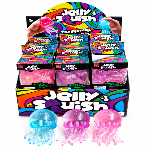 Jellyfish ice cube squish in mixed colours, 8.5 cm