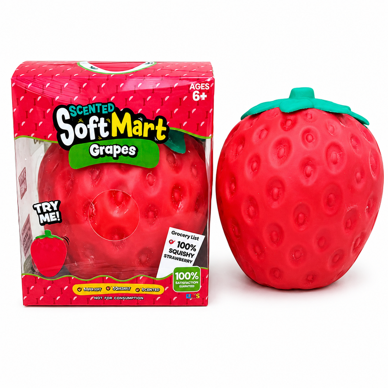 Giant Strewberry Squish PVC Gift Box 13cm