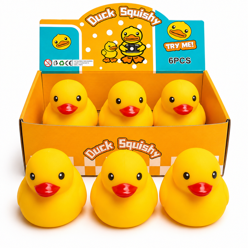 Giant yellow duck squishy toy 15cm