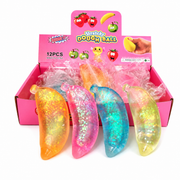 Banana shaped squishy sensory toy 10cm – thumbnail
