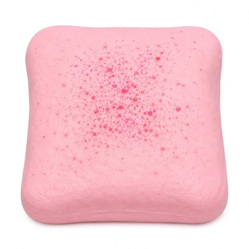 Bread Squishy 10x10cm Pink Toast Squishy image 2
