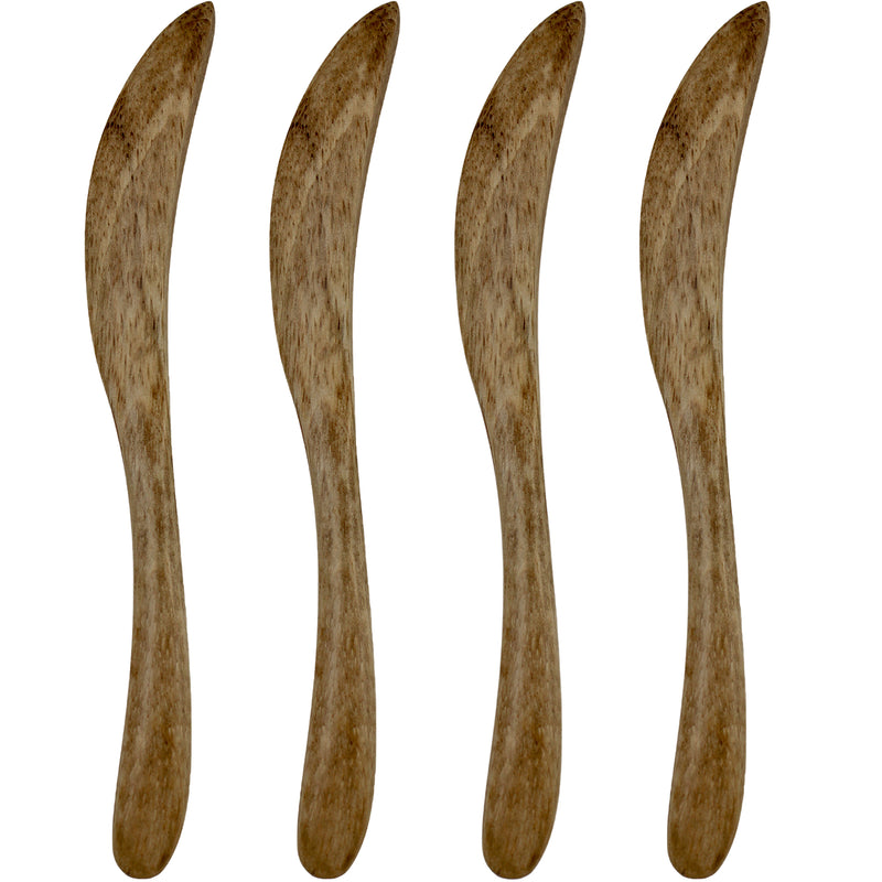 Kitchen Prep Set Of 4 Mango Wood Spreader 17X3