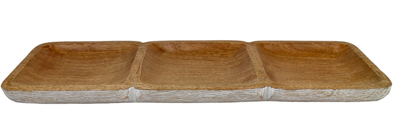 Gifts Ornamental And Figurines Mwood Section Platter 58X18Cm