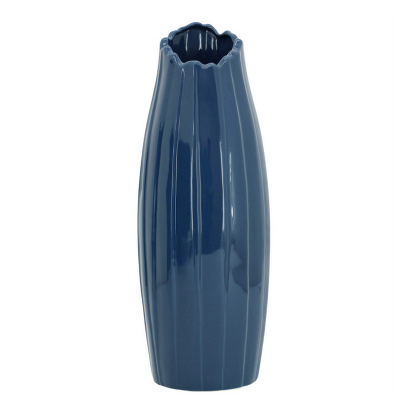Zaira Vase 16x46cm Navy