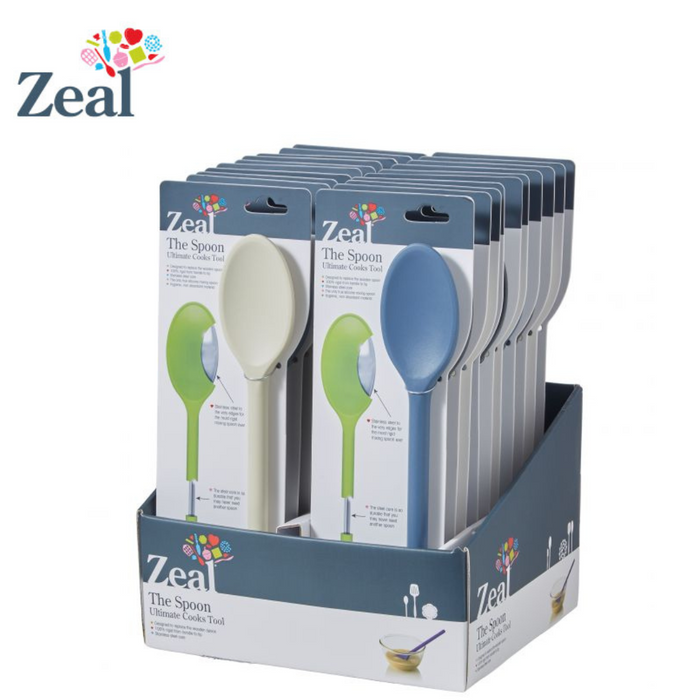 Ronis Zeal Cosy Silicone Cooks Spoon 30x5.5x1.5cm 3 Asstd