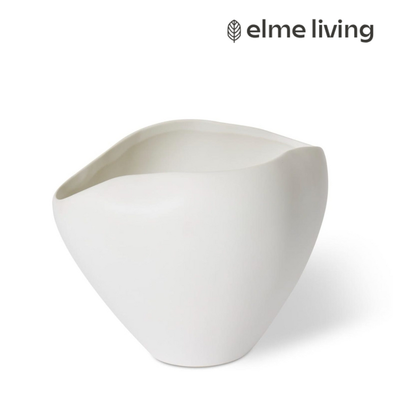 Ronis Zelma Vase White 21x17x15cm