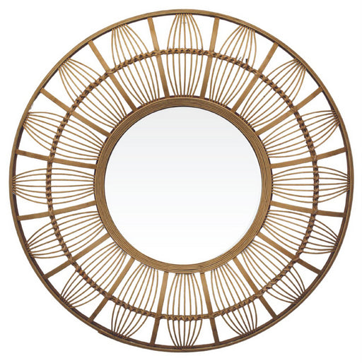 Zodiac wall mirror 80x80cm displayed on a feature wall in a modern home