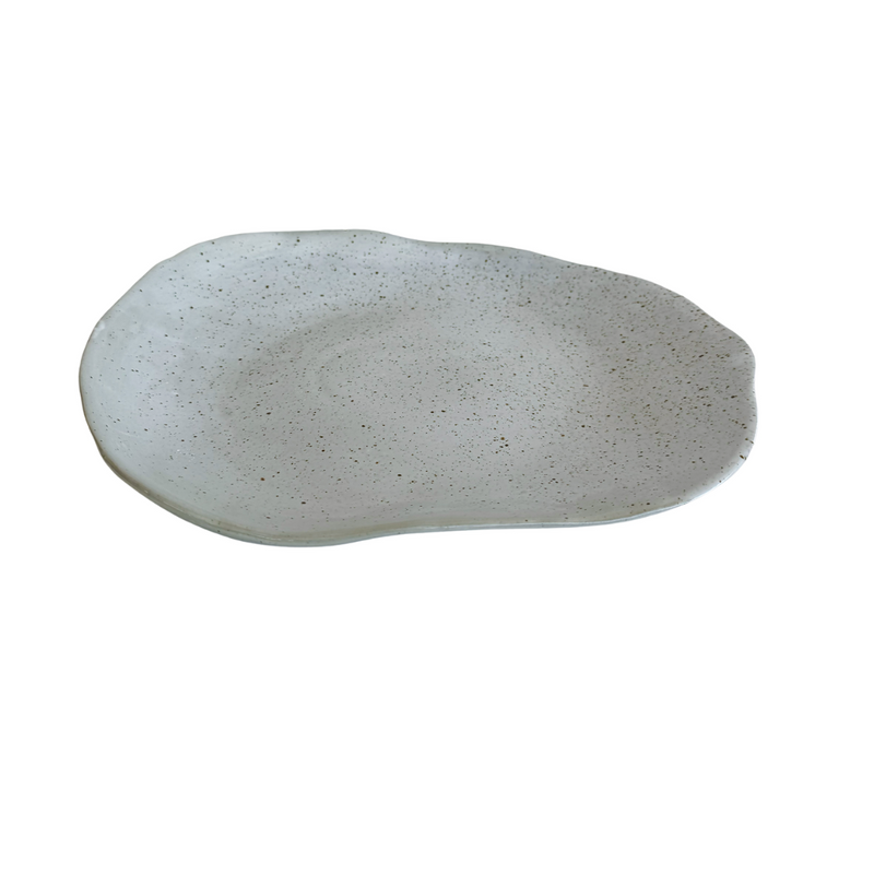 Abstract Dish White31x25