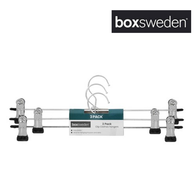 ADJUSTABLE CLIP HANGERS 3PK35CM
