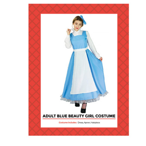 Adult Blue Beauty Girl Costume (S/M)