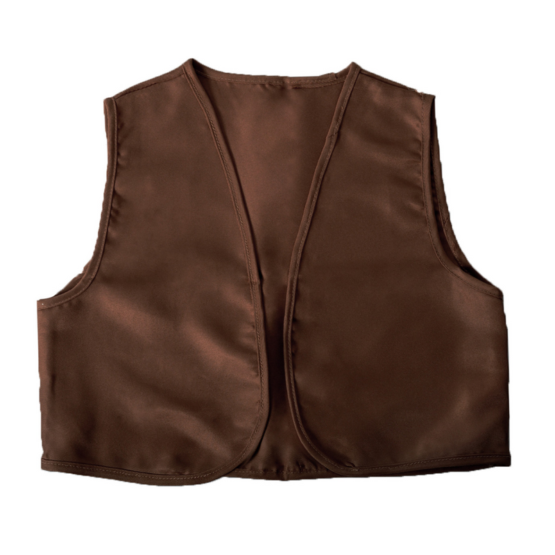 Adult Colonial Vest Dark Brown