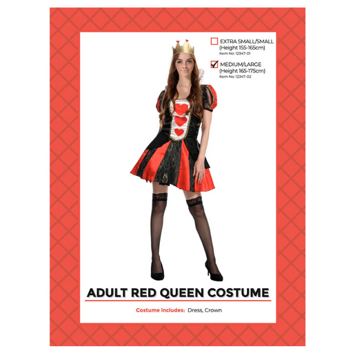 Adult Red Queen Costume (M/L)
