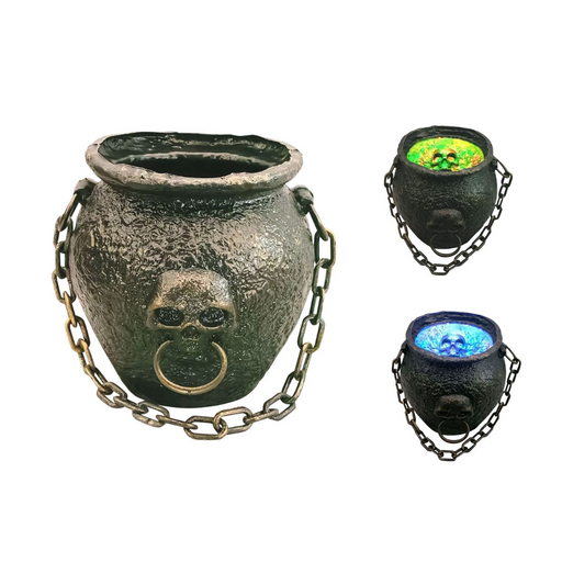 Animated Haunted Cauldron Battery Operated 50Cm 2 Asstd