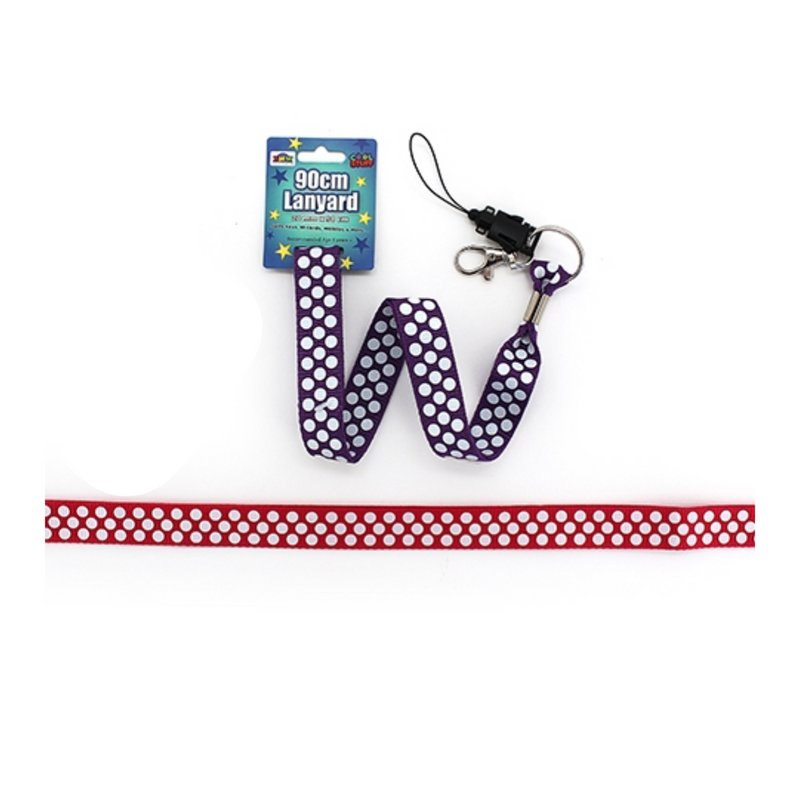 Lanyards Polka Dots 2 Asstd