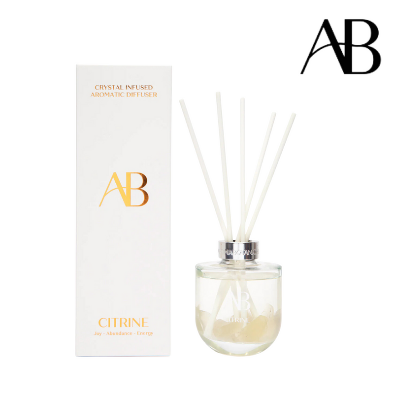 Aromabotanical Crystal Infused Diffuser 200ml - Citrine