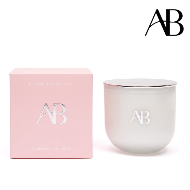Aromabotanical Candle Jar 340g - Marshmallow Rose