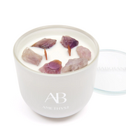 Aromabotanical Crystal Infused Candle 340g - Amethyst
