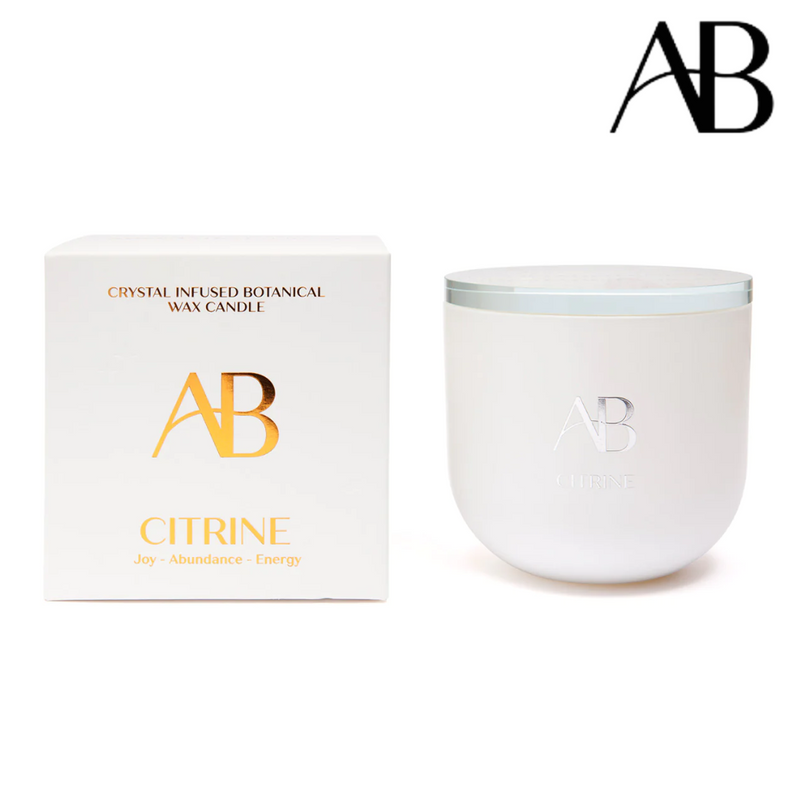Aromabotanical Crystal Infused Candle 340g - Citrine