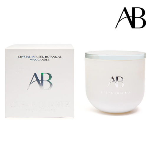 Aromabotanical Crystal Infused Candle 340g - Clear Quartz