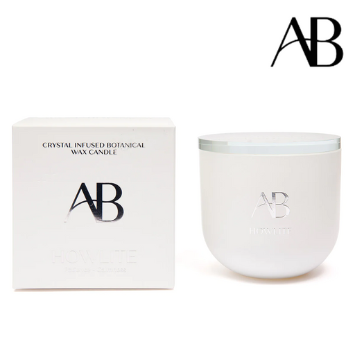 Aromabotanical Crystal Infused Candle 340g - Howlite