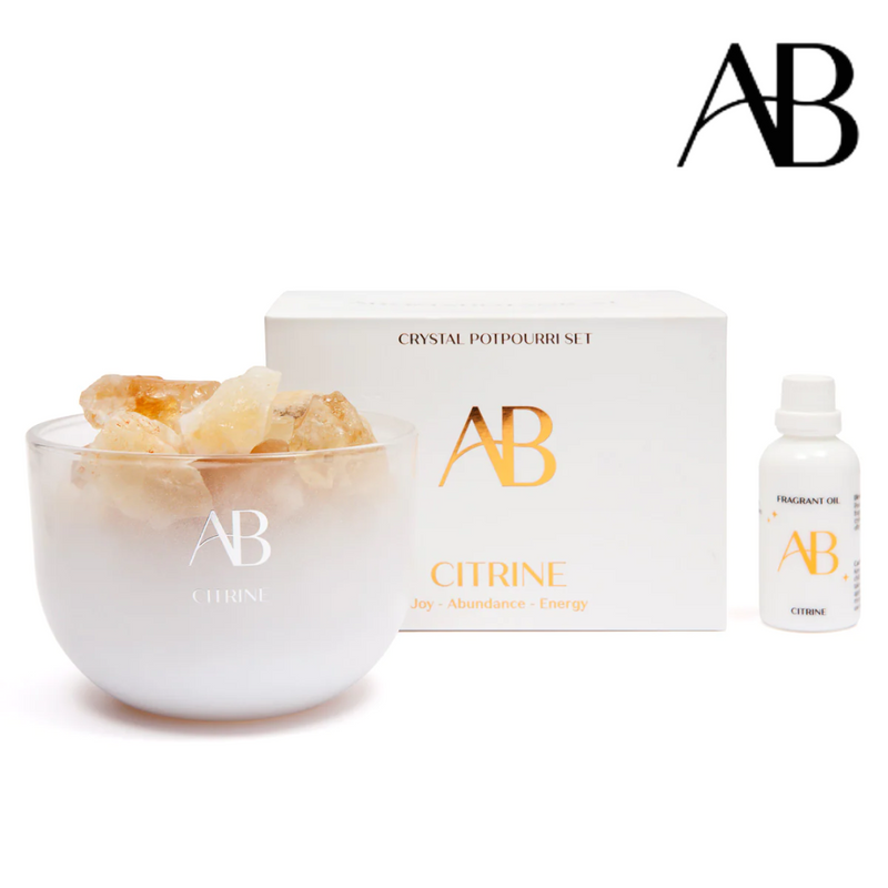 Crystal Potpourri & Oil N/A Citrine - Aromabotanical