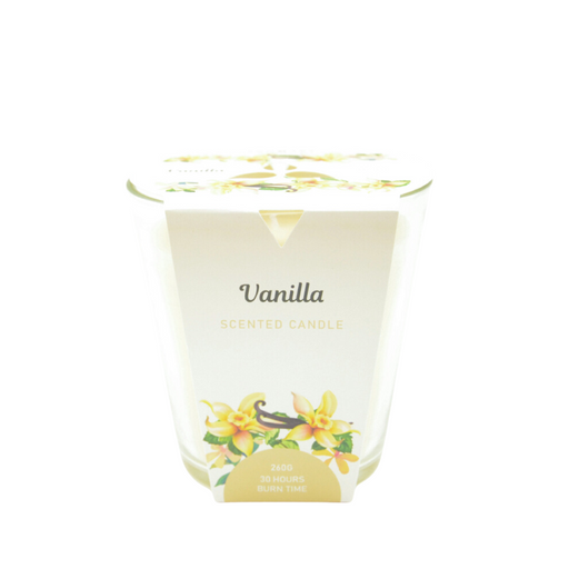 Aromart Glass Candle D11X11Cmh 260G Cream Vanilla Scented