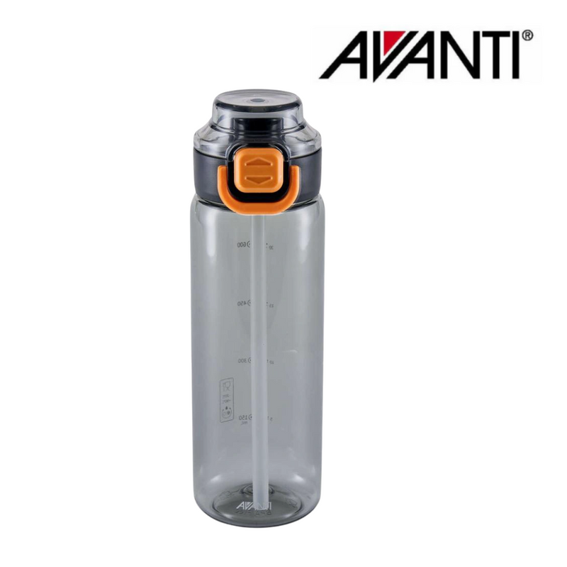 Avanti Hydroactive Tritan Water Bottle 800ml in Black – BPA-Free & Durable