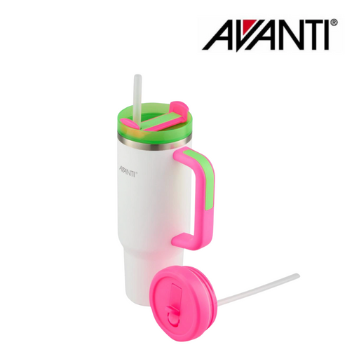 Avanti Hydroquench Insulated Tumbler 1L Lollipop with Two Lids – Stainless Steel