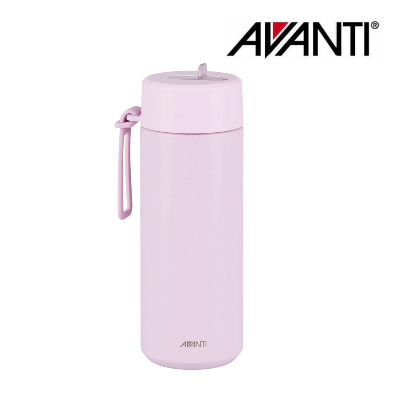 Avanti Hydroultra Vacuum Water Bottle 750ml Lilac with Carry Strap – Insulated Stainless Steel
