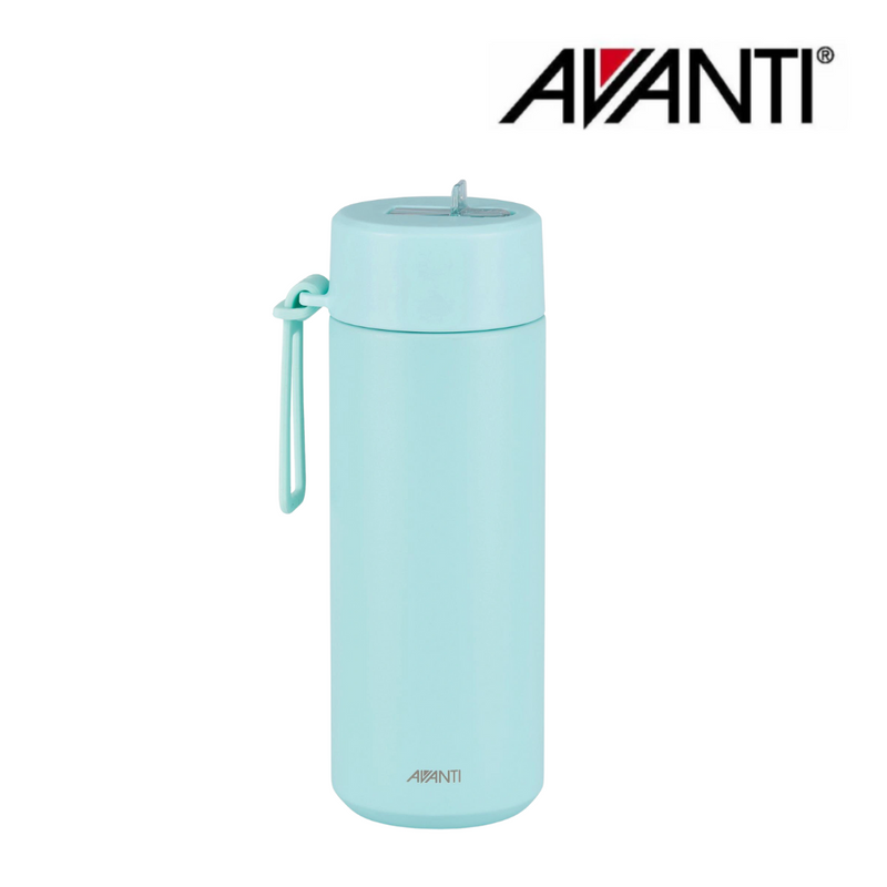 Avanti Hydroultra Vacuum Water Bottle 750ml Sea Breeze Blue with Strap – Insulated Stainless Steel
