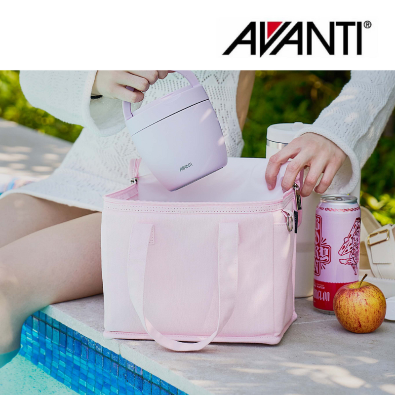 AvantiI Insulated Canvas Lunch Bag Blush Pink