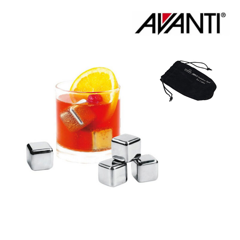 Avanti S/S Ice Cubes Set Of 4 In Box