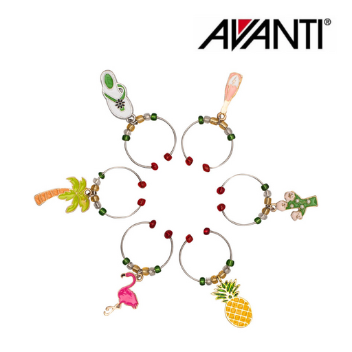Avanti Wine Charms - Tropical Set Of 6