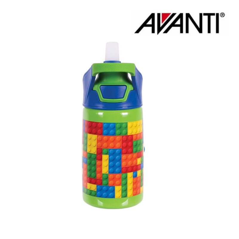 Avanti YumYum Auto Flip Spout Insulated Bottle 375ml Blocks