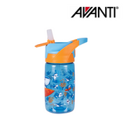 Avanti YumYum Auto Flip Spout Tritan Bottle 450ml Surf Shark