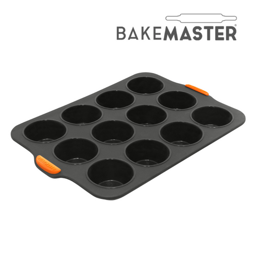 Bakemaster Silicone 12 Cup Muffin Tray