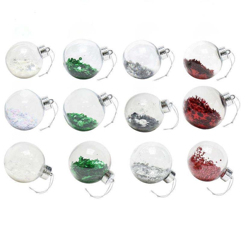 Bauble Confetti Filled 8cm