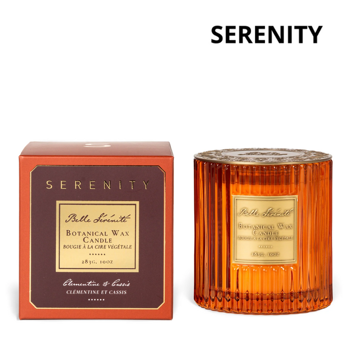 BELLE SÉRÉNITÉ Glass Candle in box 283g - Clementine & Cassis