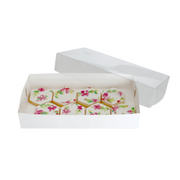 Biscuit Box 22.5x11.5x4cm with Clear Lid 