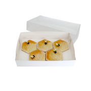 Biscuit Box 25.5x17.5x5cm with Clear Lid