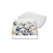 Biscuit Box Square Clear Lid 6x6x1in