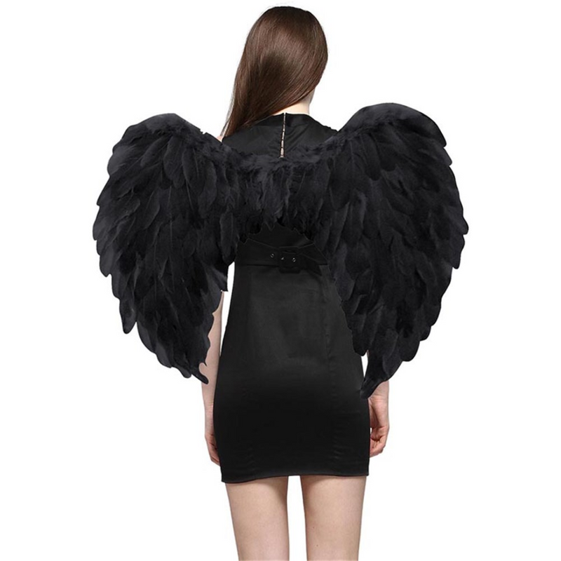 Black Angel Wing 60x40cm