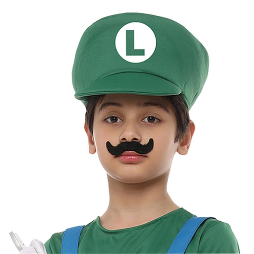 Kids Luigi Hat – Green Cap with “L” Emblem for Costume Play