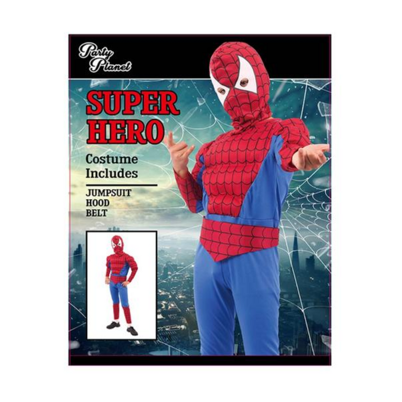 Spider Boys Costume Large 7–8 yrs 