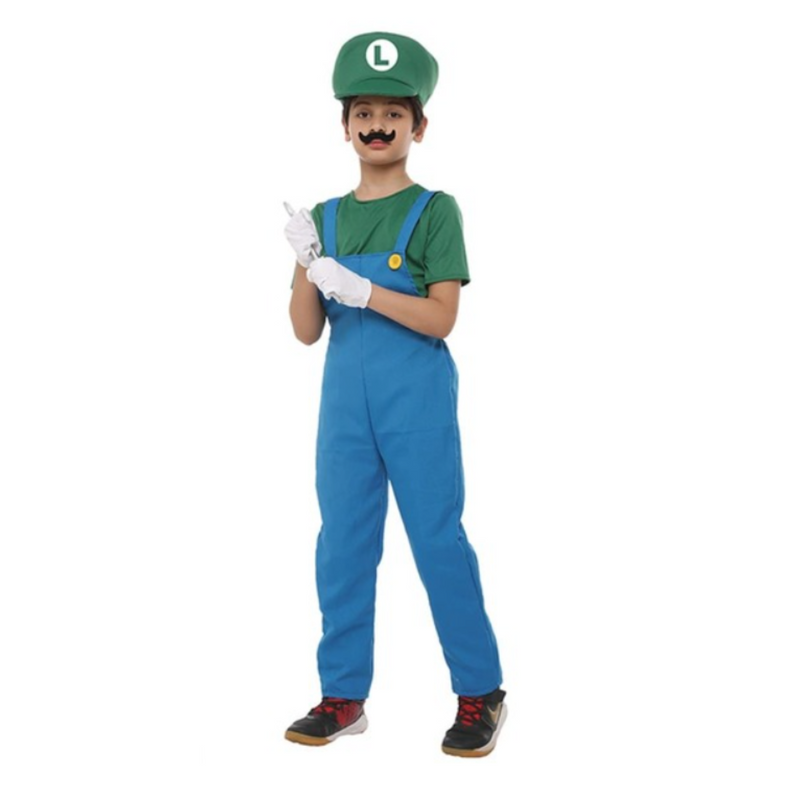 Costume Kids Plumber Green XX-Large 11-12 yrs old