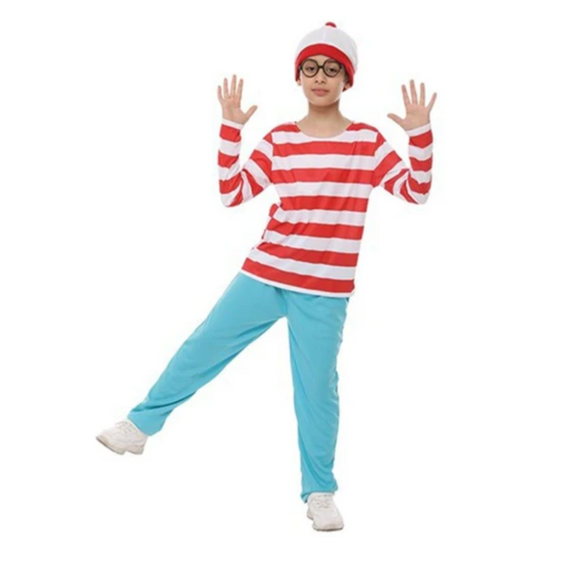 Costume Wally Red And White Striped Large 7-8 yrs old