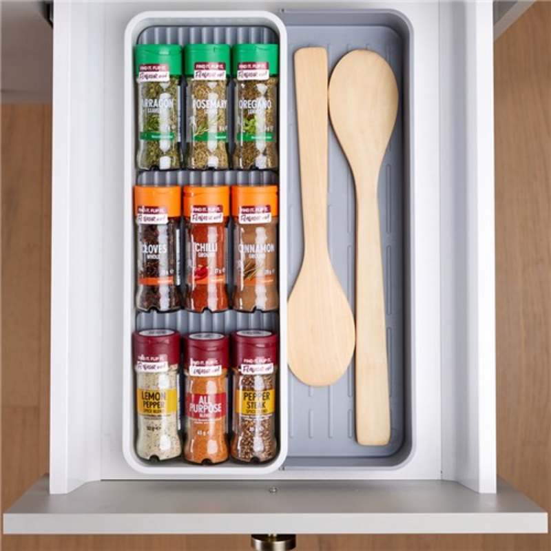 BOXSWEDEN BRITE 2 SECTION SPICE ORGANISER & STORAGE COMPARTMENT
