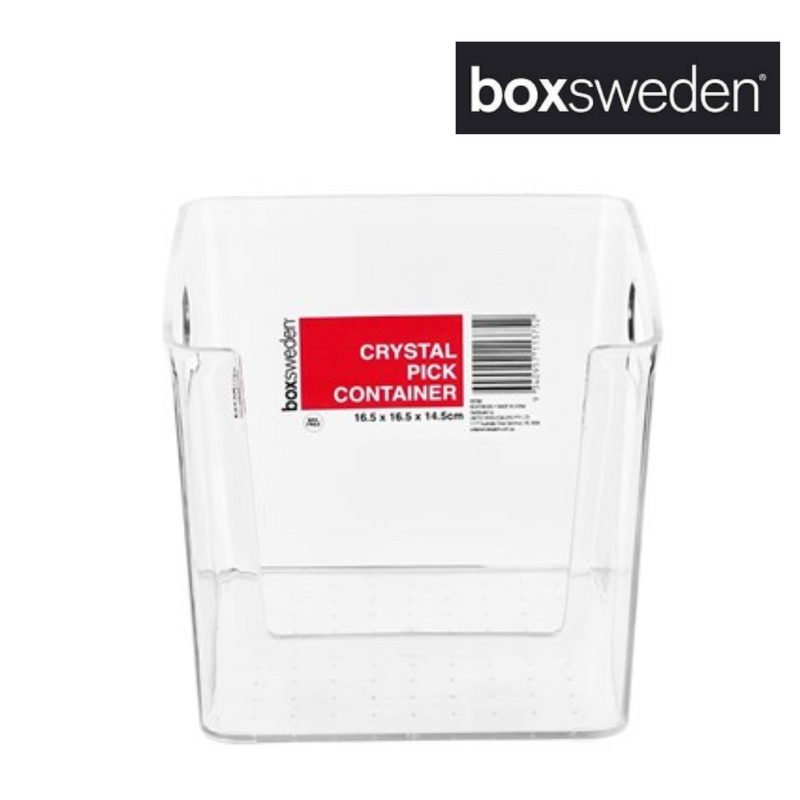 BOXSWEDEN CRYSTAL PICK CONTAINER SML 16.5X16.5X14.5CM